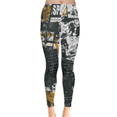 Personalized Newspaper Collage Name - Everyday Leggings 
