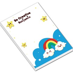 Personalized Be Creative Star Night Cute Illustration Any Text Name Large Memo Pad - Large Memo Pads