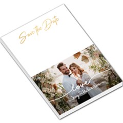 Personalized Wedding Gift Photo Any Text Name Large Memo Pad - Large Memo Pads