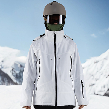 Custom Men's Zip Ski And Snowboard Waterproof Breathable Jacket