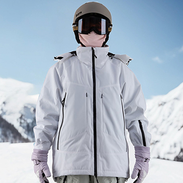 Custom Women's Zip Ski And Snowboard Waterproof Breathable Jacket