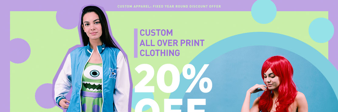 Custom Apparel: Fixed Year Round Discount Offer