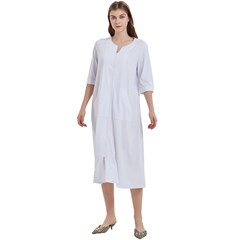 Women s Cotton 3/4 Sleeve Nightgown
