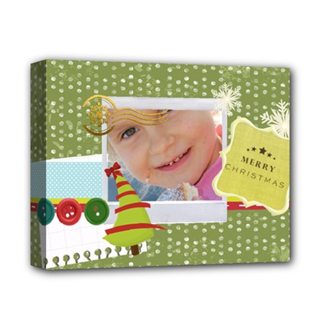merry christmas, happy new year, xmas - Deluxe Canvas 14  x 11  (Stretched)
