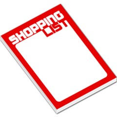 Shopping List - Red - Large Memo Pads