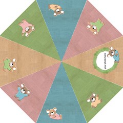 Colorful umbrella with sweet baby-mice - Straight Umbrella