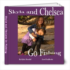 Skyla and Chelsea Go Fishing - 8x8 Photo Book (20 pages)