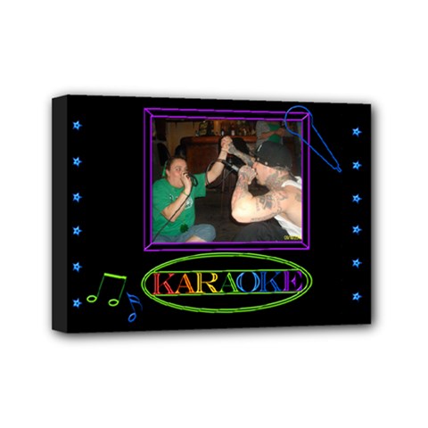 karaoke canvas - Mini Canvas 7  x 5  (Stretched)
