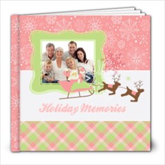 Pink Christmas-Holiday Photo Book 8x8 - 8x8 Photo Book (20 pages)
