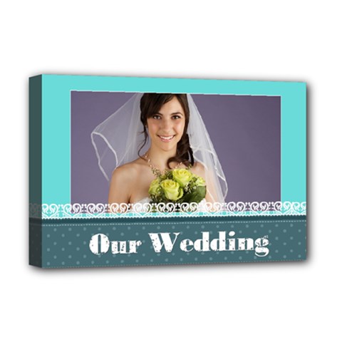 wedding - Deluxe Canvas 18  x 12  (Stretched)