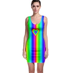 Rainbow Love bodycon dress