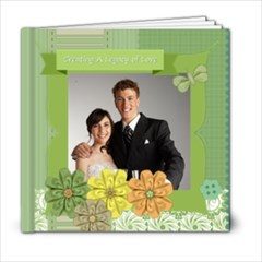 Wedding  green Book - 6x6 Photo Book (20 pages)