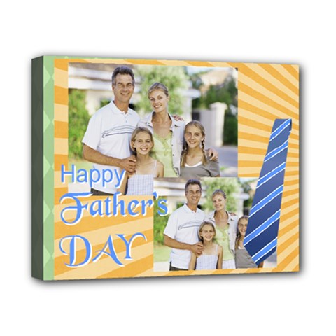 fathers day, dad, stong, number 1, family, happy, love, thank you - Canvas 10  x 8  (Stretched)