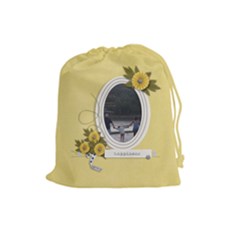 Drawstring Pouch (L): Happiness - Drawstring Pouch (Large)