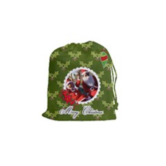 Drawstring Pouch (S) : Merry Christmas2 - Drawstring Pouch (Small)