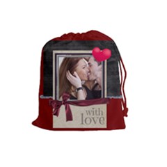 love - Drawstring Pouch (Large)
