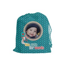 Drawstring Pouch (L): Too Cute - Drawstring Pouch (Large)