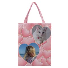 Pink Heart Classic Tote Bag