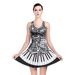piano - Reversible Skater Dress