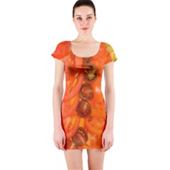 Sexy Tomato Salad - Short Sleeve Bodycon Dress