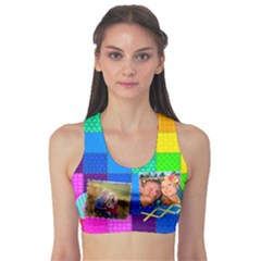 Rainbow Stitch Bra - Fitness Sports Bra