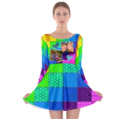 Rainbow Stitch - Long Sleeve Skater Dress