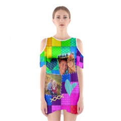 Rainbow Stitch - Shoulder Cutout One Piece Dress