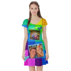 Rainbow Stitch - Short Sleeve Skater Dress