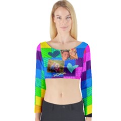 Rainbow Stitch - Long Sleeve Crop Top