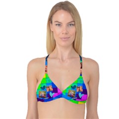 Rainbow Stitch - Reversible Tri Bikini Top