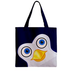 Penguin - Zipper Grocery Tote Bag