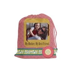 mothers day - Drawstring Pouch (Large)