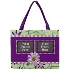 Purple and Daisy Tote - Mini Tote Bag
