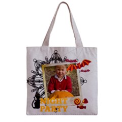 halloween - Zipper Grocery Tote Bag