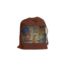 Imhotep Brown Stone Bag - Drawstring Pouch (Small)