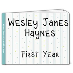 Wesley First Year - 9x7 Photo Book (20 pages)