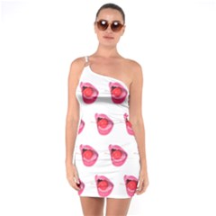 Girl On Top -  Cherry on Top bodycon dress - One Shoulder Ring Trim Bodycon Dress