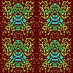 Abstract Scarab By Paysmage Fabric by PAYSMAGE