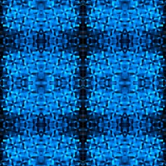 Checks Of Blue 2 By Designsdeborah Fabric by Designsdeborah