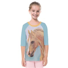 Horse painted shirt - Kids  Quarter Sleeve Raglan Tee