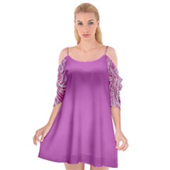 Purple beach dress - Cutout Spaghetti Strap Chiffon Dress