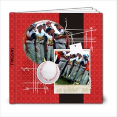 Baseball Softball 6x6 Photo Book - 6x6 Photo Book (20 pages)