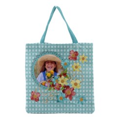 Flowers & Sunshine - Grocery Tote Bag