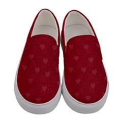 Lots Of Hearts - Women s Canvas Slip Ons