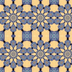 Calming Kaleidoscope Fabric by GinasCustomCreations
