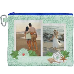 Beach Memories - Tropical Vacation Canvas Cosmetic Bag XXXL - Canvas Cosmetic Bag (XXXL)