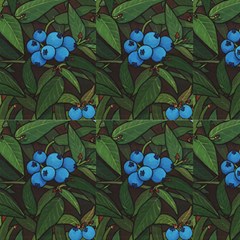 Blueberries  Fabric by reillyfitzart