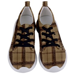  JustB  trendy in plaid~ish shades of brown - Women s Lightweight Sports Shoes