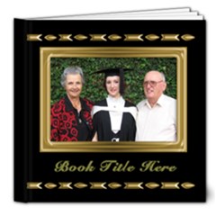 Jane Beautiful Black and Gold Deluxe 8x8 Book (20 Pages) - 8x8 Deluxe Photo Book (20 pages)