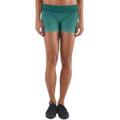 Teal Ombre Yoga Shorts